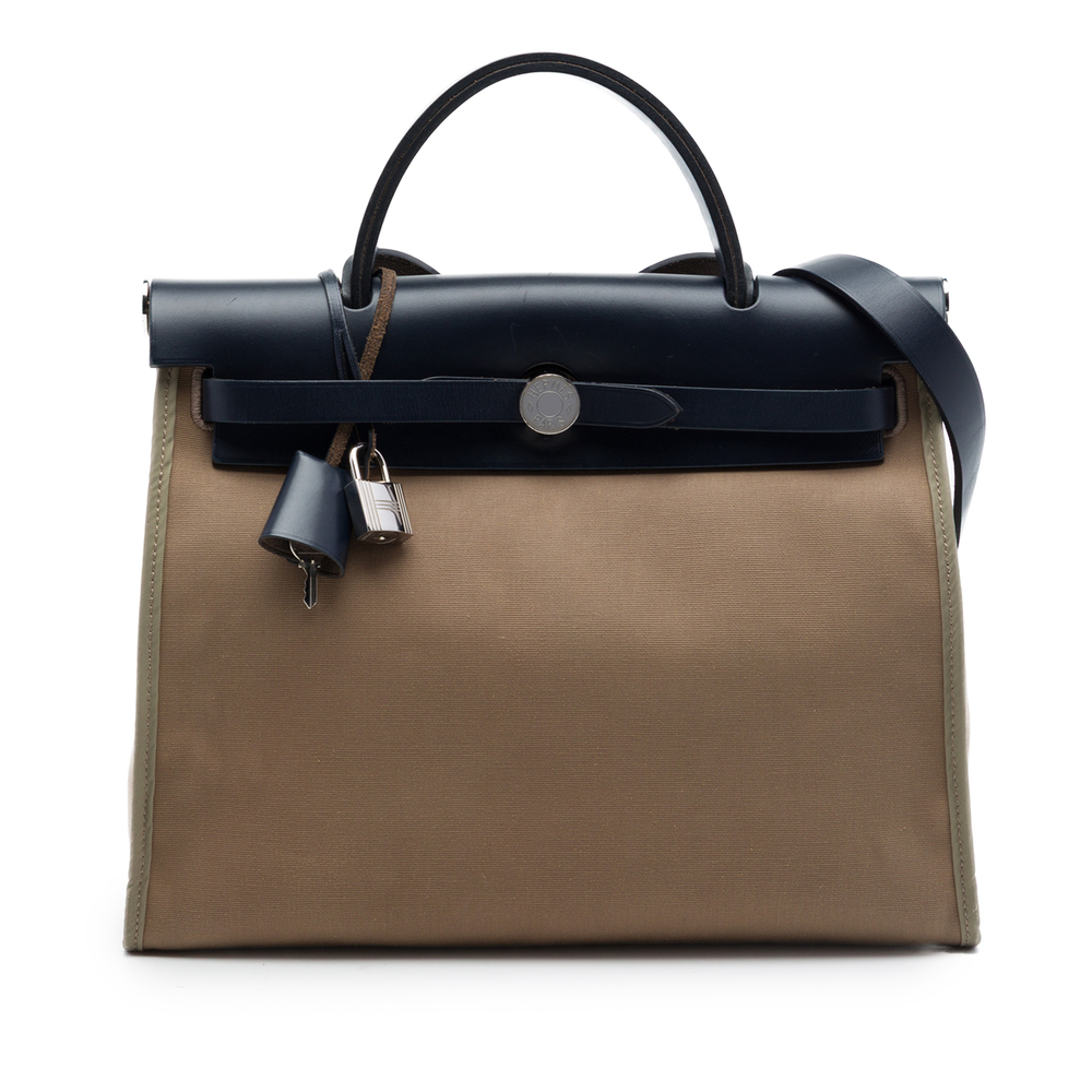Pre-Loved Hermes Toile Herbag Zip 31 - Picture 1 of 7